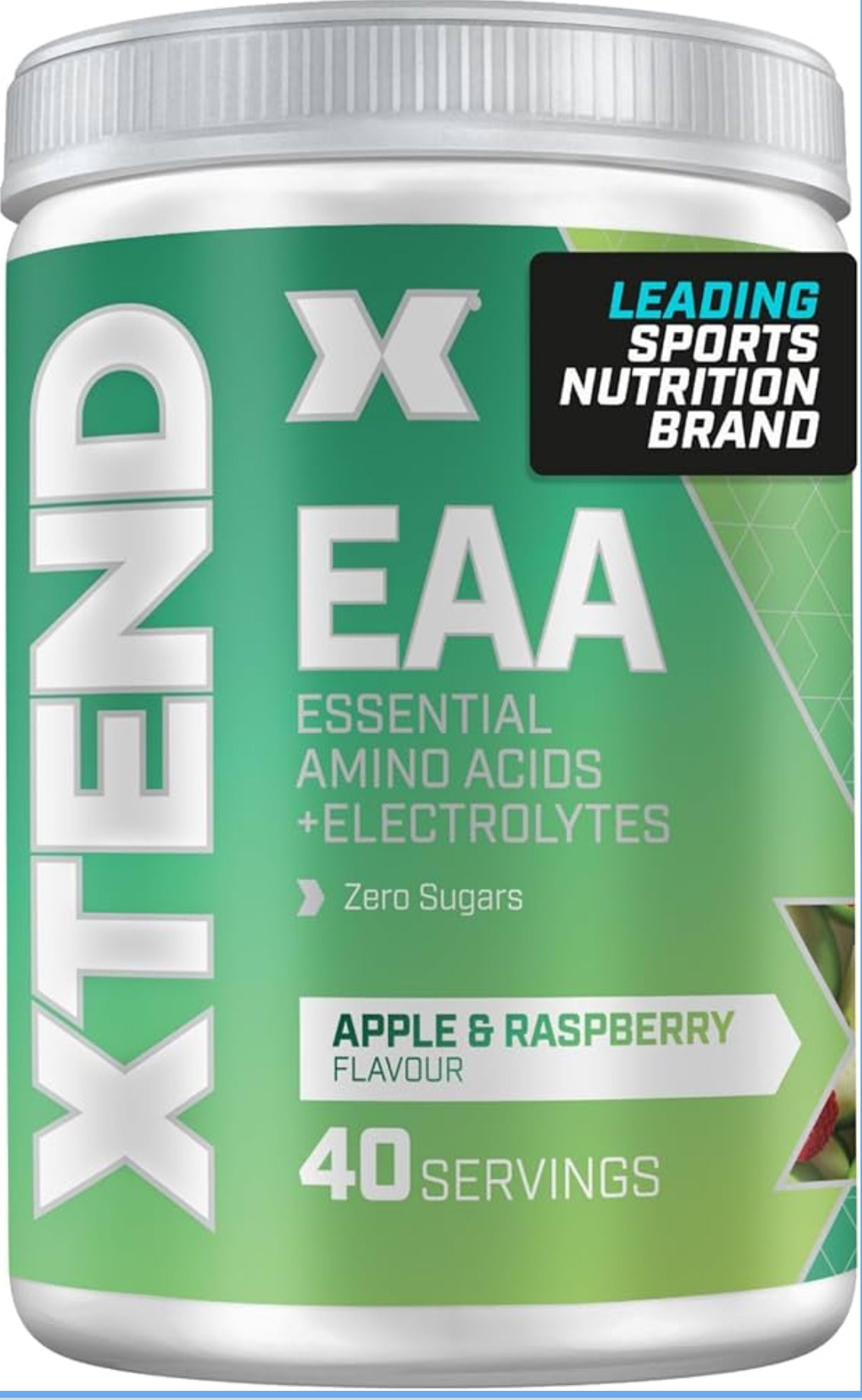 Scivation XTEND EAA Amino Acids Powder | 40 Servings for Hydration and Fitness Performance | 9 Essential Amino Acids + Added Electrolytes Recovery Powder to Hydrate, Repair, Recover