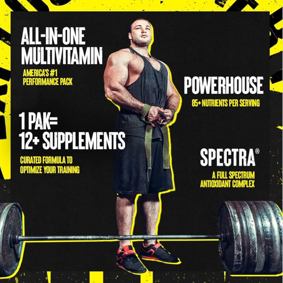 Animal Pak - Convenient All-in-One Vitamin & Supplement Pack - Zinc, Vitamins C, B, D, Amino Acids and More - Sports Nutrition Performance Multivitamin for Women & Men - 30 Count