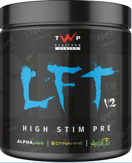 TWP Nutrition Platinum Series LFT V2, High Stim Strong Pre Workout, 390g and 30 Servings, 9 Great Flavours